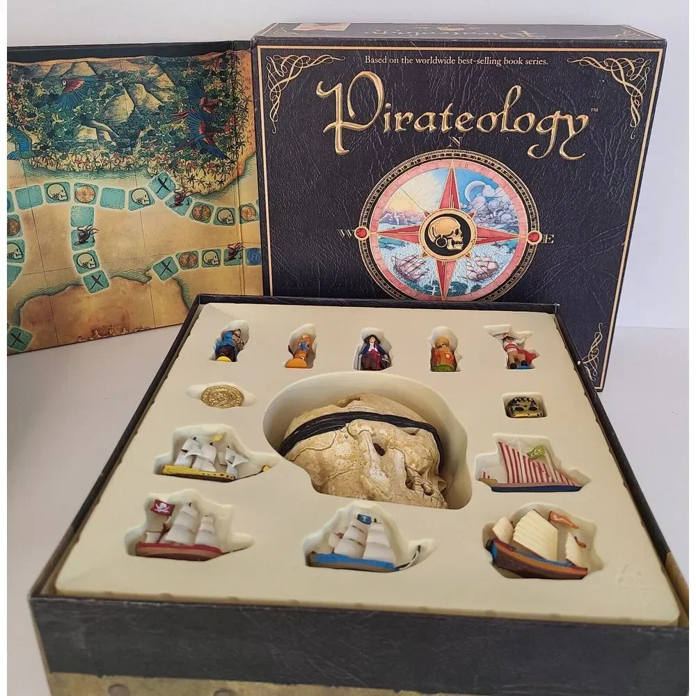 Pirateology Board Game, VGC, 2007, PIRATE GAMe, Missing 1 Coin & Instructions